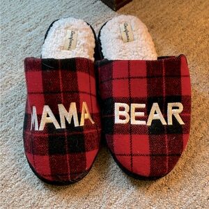 Dearfoams flannel slippers - size L (9-10)